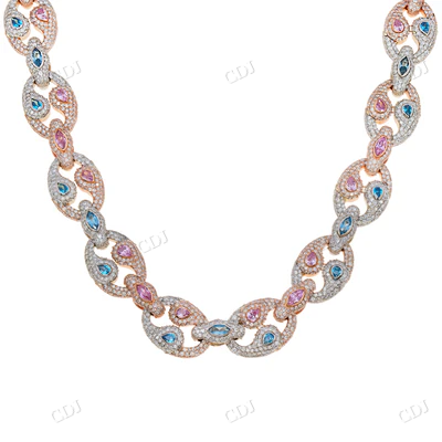 Hip Hop Moissanite Diamond Chain Necklace hip hop jewelry CustomDiamJewel