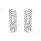 Moissanite Diamond Huggie Lever back Earrings Stud earrings CustomDiamJewel