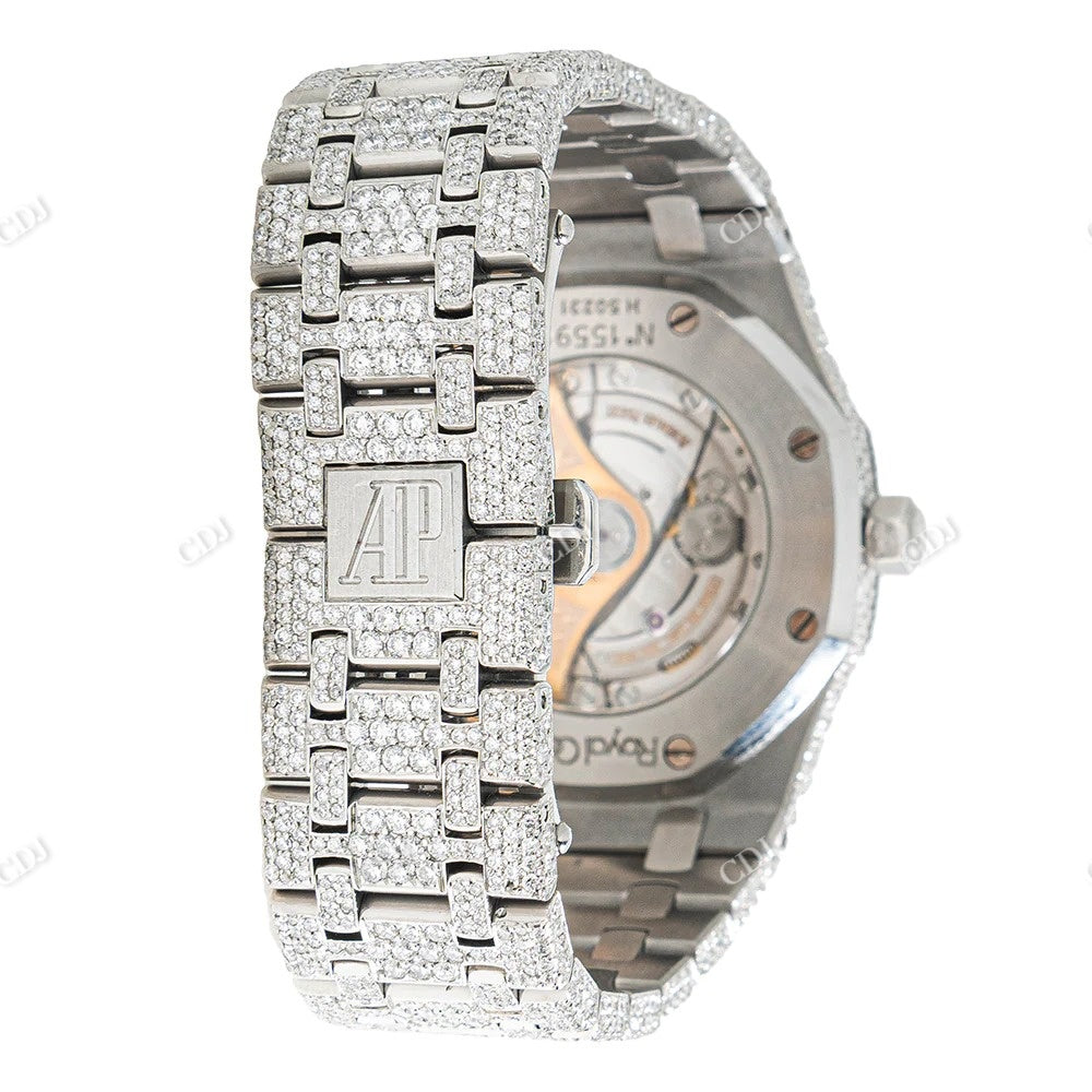 AP Fully Iced Out Moissanite Diamond Watch customdiamjewel