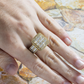 Silver Moissanite Baguette Diamond Square Ring hip hop ring customdiamjewel