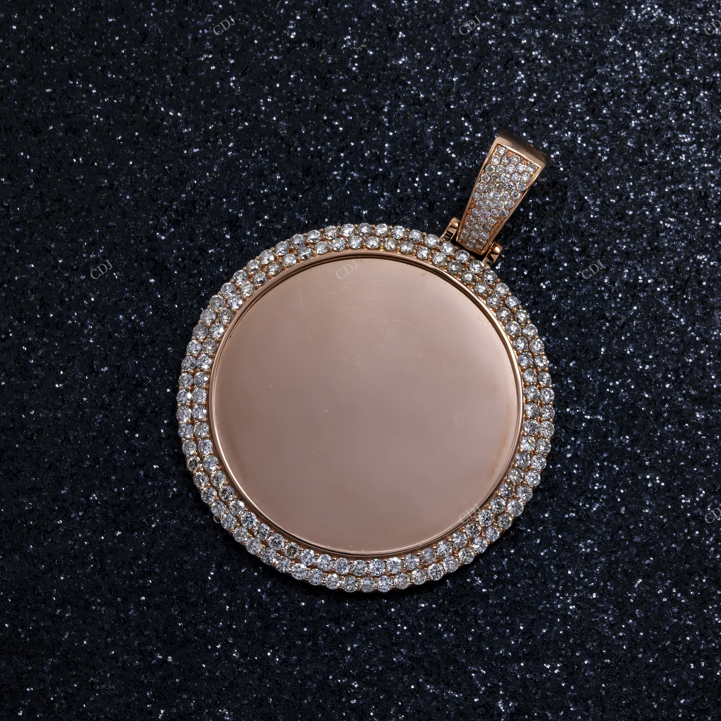 2.65 CTW Round Memory Pendant hip hop jewelry CustomDiamJewel