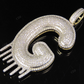 2" 1.5 CTW 10K Gold Real Diamond Letter 'G' Initial Drip Pendant CustomDiamJewel