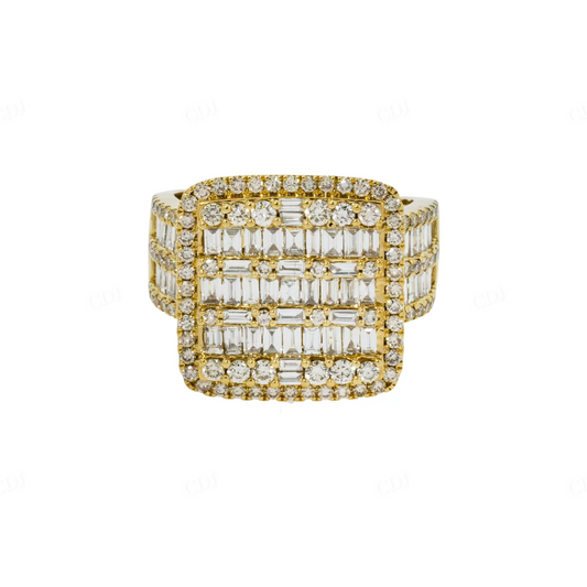 Silver Moissanite Baguette Diamond Square Ring hip hop ring customdiamjewel