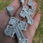 Baguette Diamond Gothic Cross Pendant For Men  customdiamjewel   