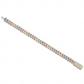 Rose Gold White Gold & Yellow Gold 3 Tone Cuban Link Bracelet CustomDiamJewel