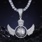 Moissanite Diamond World Wing Hip Hop Pendant hip hop jewelry CustomDiamJewel