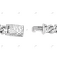 Silver Moissanite Two Tone Hip Hop Cuban Bracelet