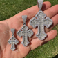 Baguette Diamond Gothic Cross Pendant For Men  customdiamjewel   