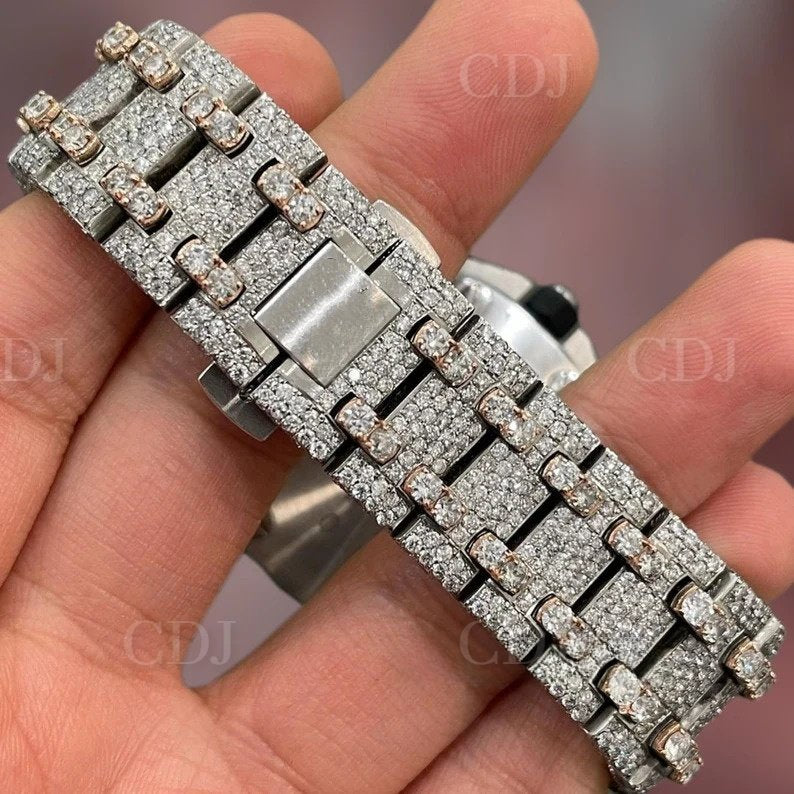 Bust Down AP Lab Grown Diamond Hip Hop Watches For Men customdiamjewel