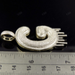 2" 1.5 CTW 10K Gold Real Diamond Letter 'G' Initial Drip Pendant CustomDiamJewel