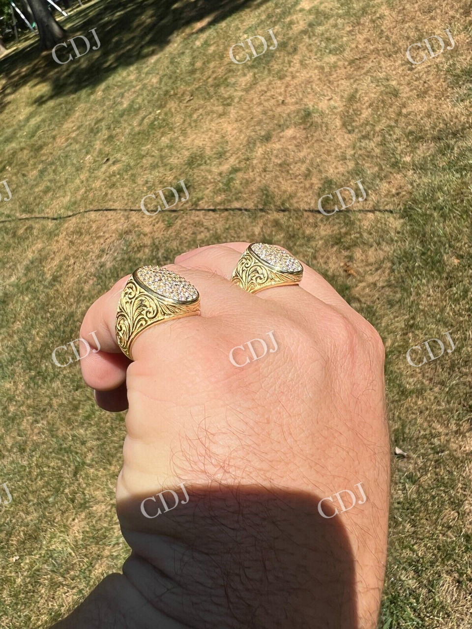 Customized Hip Hop Diamond Ring  customdiamjewel   