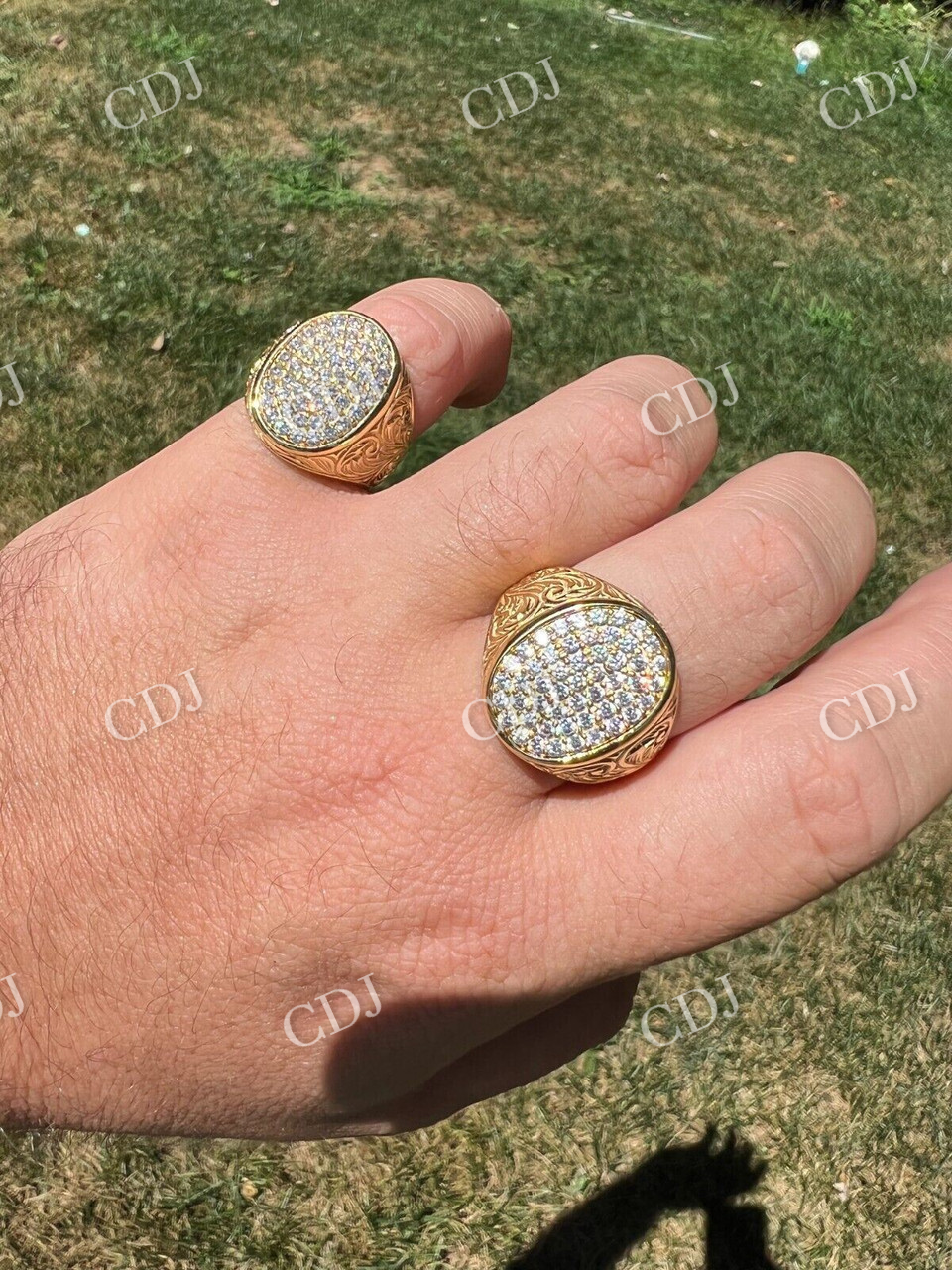 Customized Hip Hop Diamond Ring  customdiamjewel   