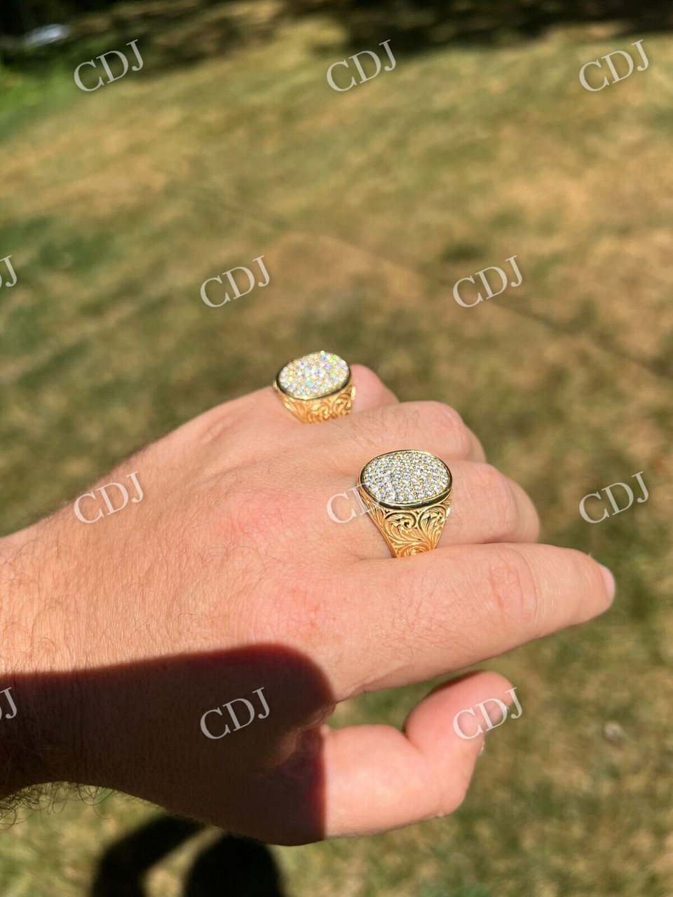 Customized Hip Hop Diamond Ring  customdiamjewel   