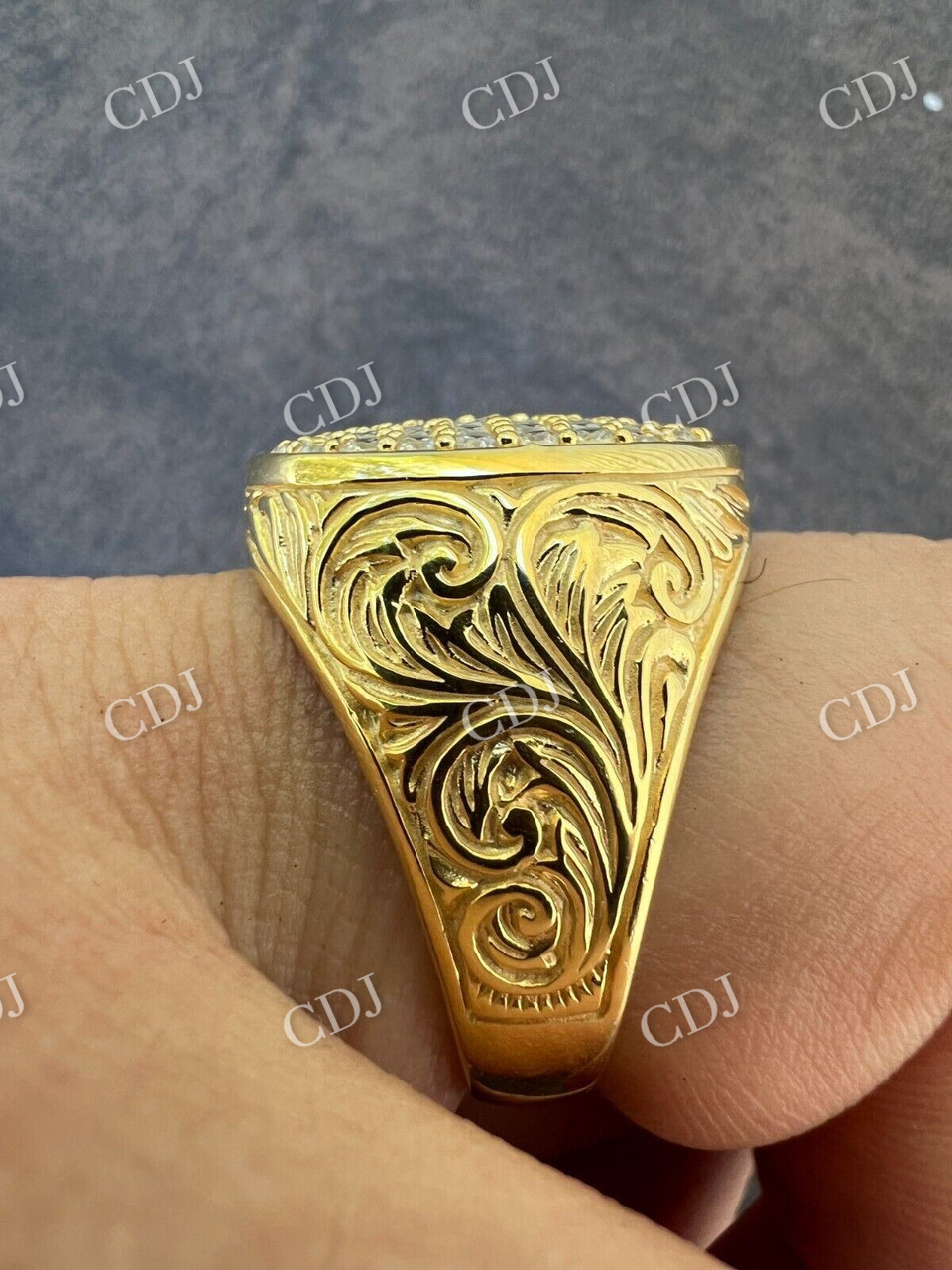 Customized Hip Hop Diamond Ring  customdiamjewel   