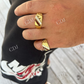 14K Gold Men's Hip Hop Ring  customdiamjewel   