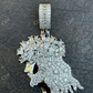 Baguette Moissanite Iced out Hip Hop pendent  customdiamjewel   