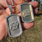 Dog Tag Natural Diamond pendent  customdiamjewel   