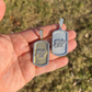 Dog Tag Natural Diamond pendent  customdiamjewel   