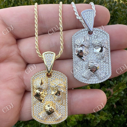 Jesus Arm Wrestling Hip Hop Pendent  customdiamjewel   