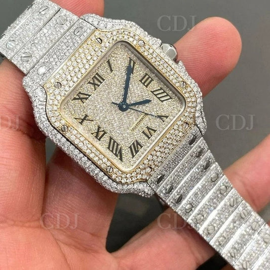 Premium Luxury VVS Iced Out Handset Moissanite Custom Watch customdiamjewel
