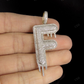 2" 1.25 CTW 14K Solid Gold Diamond Letter 'F' Initial Drip Pendant CustomDiamJewel