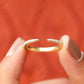 14K Solid Yellow Gold Diamond Open Wedding Band  customdiamjewel   