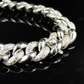 Custom Designed VVS Moissanite Alternating Link Bracelet hip hop jewelry customdiamjewel