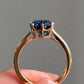 Solitaire Moissanite Blue Diamond Ring For Her