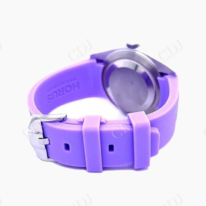 Purple Belt Rolex Custom Rainbow Bezel Watch customdiamjewel
