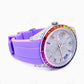 Purple Belt Rolex Custom Rainbow Bezel Watch customdiamjewel
