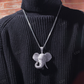 Fully Iced Out Unique Elephant Head Pendant hip hop jewelry CustomDiamJewel