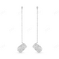 1.5 CT Moissanite Diamond Cuff Drop Earrings Stud earrings CustomDiamJewel
