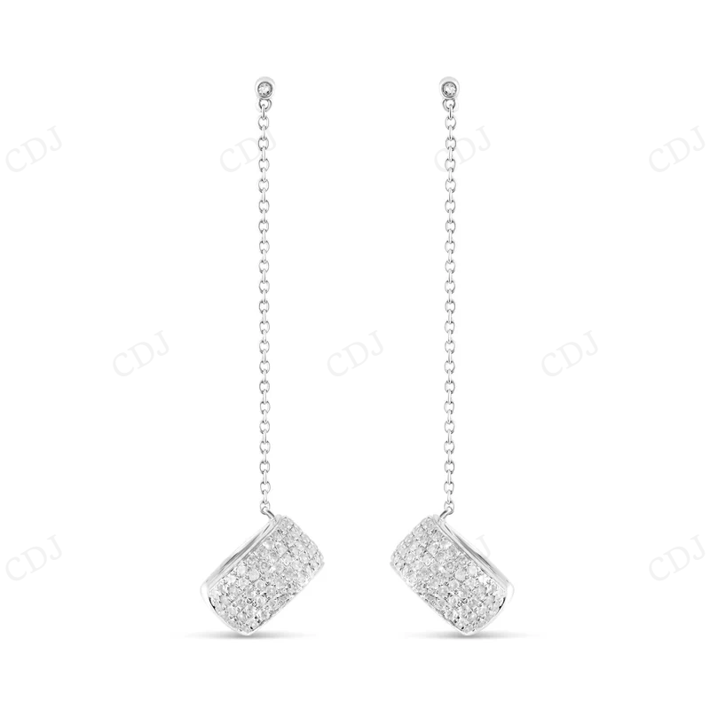 1.5 CT Moissanite Diamond Cuff Drop Earrings Stud earrings CustomDiamJewel