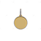 0.60 CTW 1.5 Inch Silver Moissanite Round Pendant hip hop jewelry CustomDiamJewel