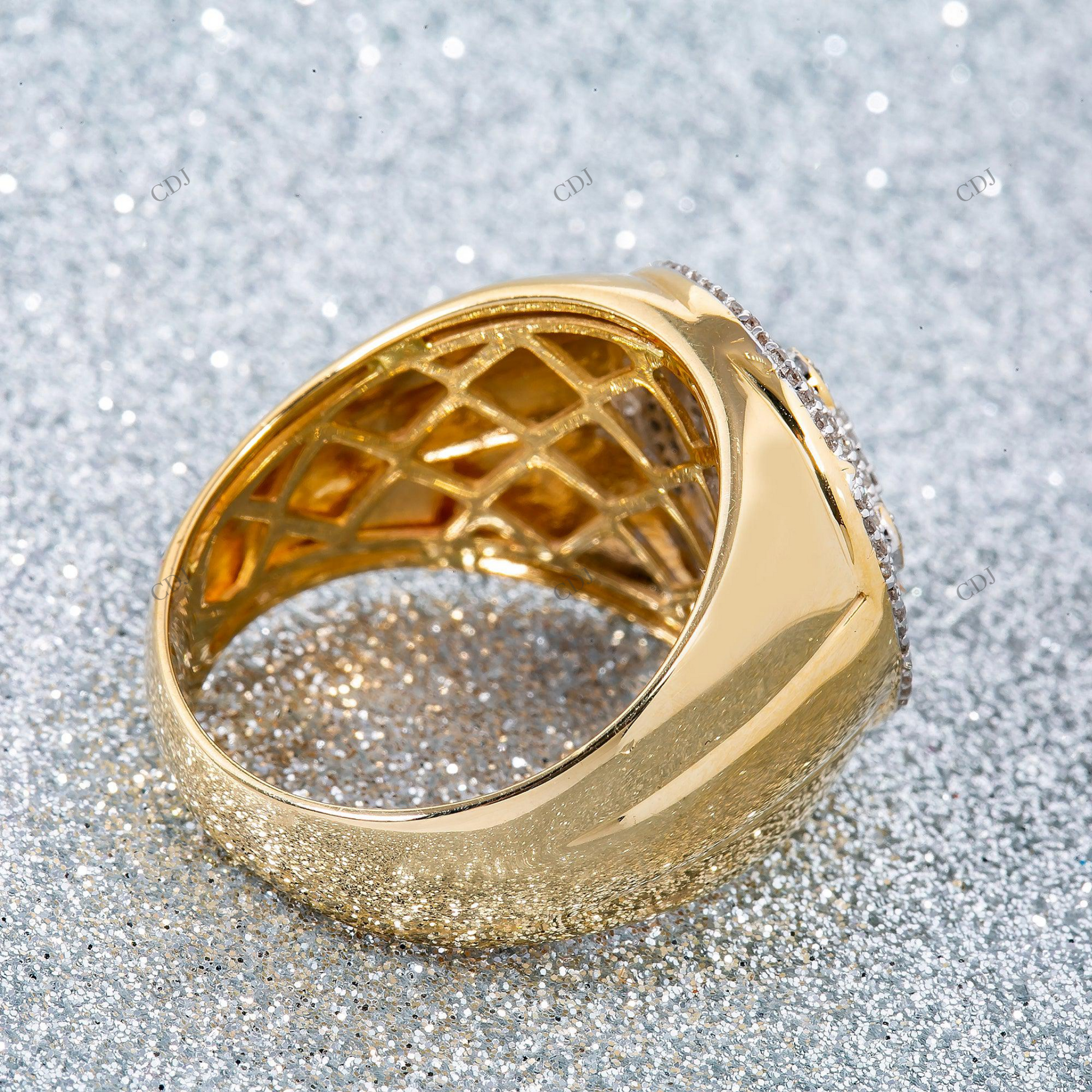 Luxury Sterling Silver Moissanite Hip Hop Ring hip hop jewelry customdiamjewel
