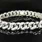 Custom Designed VVS Moissanite Alternating Link Bracelet hip hop jewelry customdiamjewel