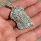 Custom Fully Iced Out Moissanite Jesus Pendant hip hop jewelry CustomDiamJewel