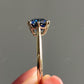 Solitaire Moissanite Blue Diamond Ring For Her