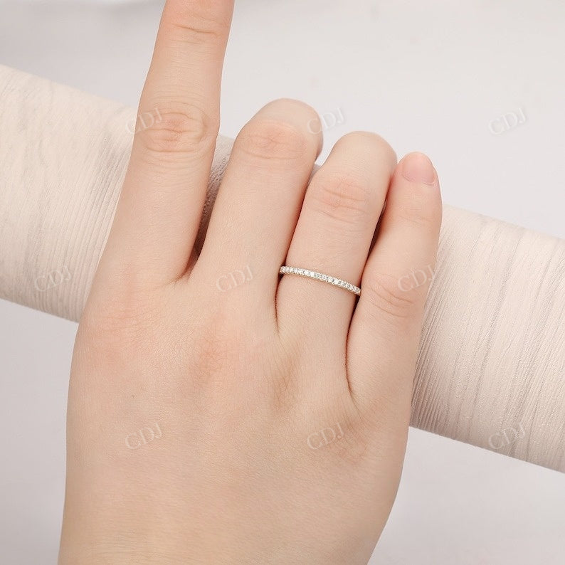 0.15CTW Half Eternity Lab Grown Diamond Wedding Band  customdiamjewel   