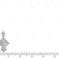 1.7 inch Baguette Lab Grown Diamond 10K Gold Cross Pendant Hip Hop Pendent CustomDiamJewel
