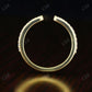 14K Solid Yellow Gold Diamond Open Wedding Band  customdiamjewel   
