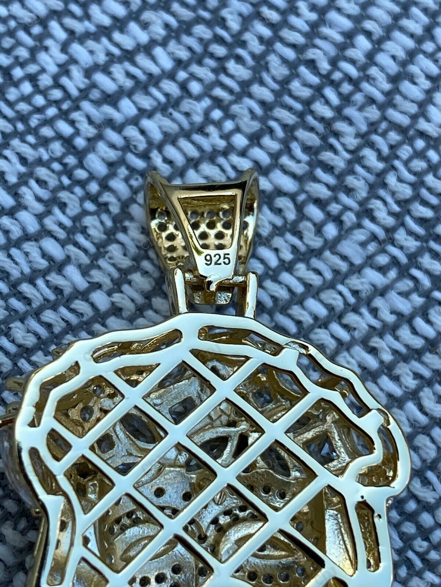 Custom Fully Iced Out Moissanite Jesus Pendant hip hop jewelry CustomDiamJewel