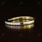 14K Solid Yellow Gold Diamond Open Wedding Band  customdiamjewel   
