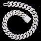 VVS1 Moissanite 925 Silver Cuban Link Chain CustomDiamJewel