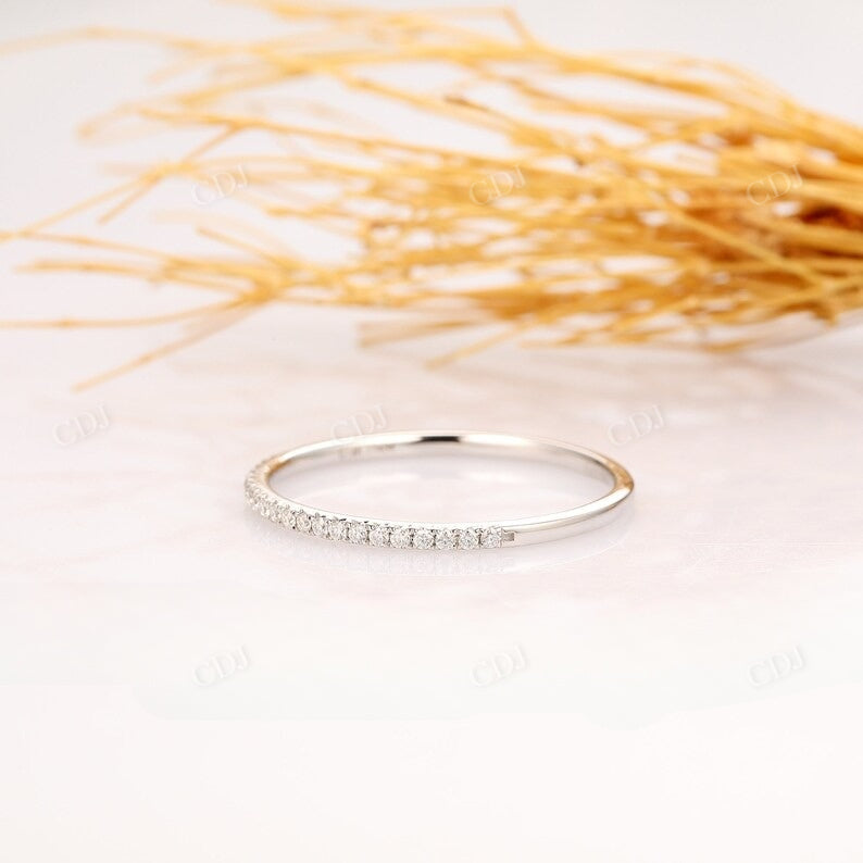 0.15CTW Half Eternity Lab Grown Diamond Wedding Band  customdiamjewel   