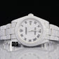 Custom Stainless Steel Round Case Rolex Wrist Watch customdiamjewel