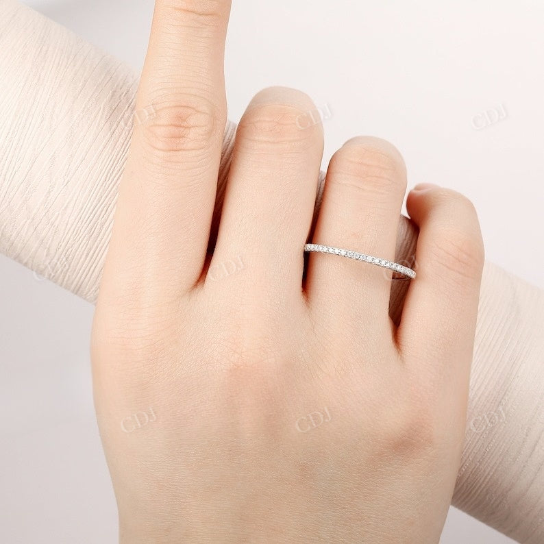 0.15CTW Half Eternity Lab Grown Diamond Wedding Band  customdiamjewel   