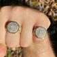 Men's Hip Hop Big Iced Diamond Ring  customdiamjewel   
