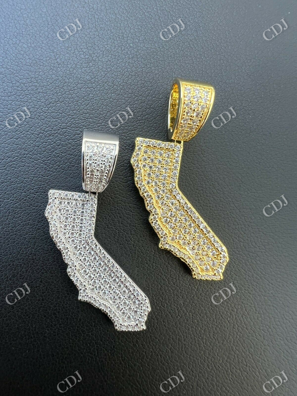 HipHop California State Shape Pendant  customdiamjewel   
