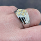 Unique Two Tone Pinky Diamond Ring  customdiamjewel   